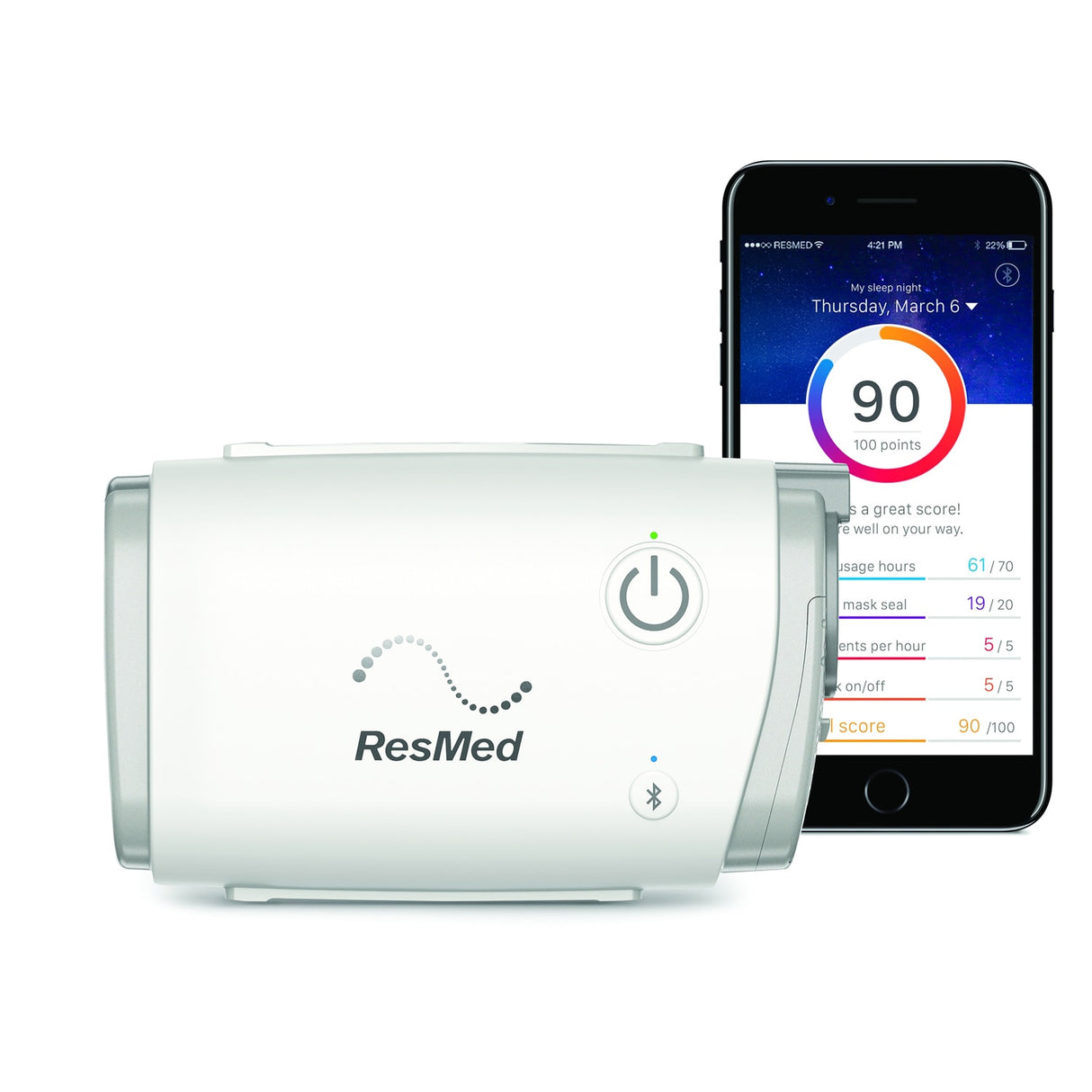 ResMed AirMini™ AutoSet™ Travel CPAP Machine 38113